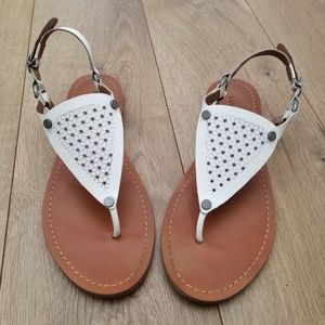 White sandals by Lucky Brand 6.5